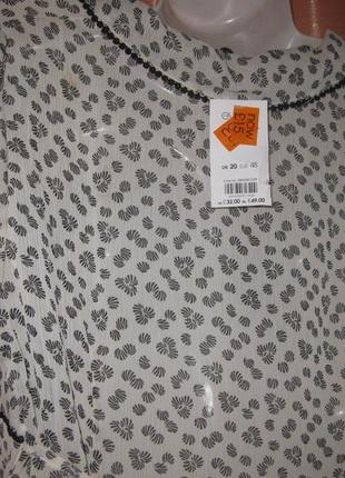 Легкая прозрачная шифоновая блузка рубашка пеньюар evans км1667 англия большой размер, как туника9 фото