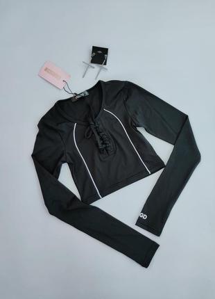 Спортивный кроп топ короткая кофта для спорта для занятий спортом missguided uk 6, 8, 34, 36, xs,  s , 42, 44