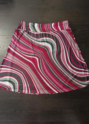 Летняя женская юбка из натуральной шелковистой вискозы, большой размер 56 582 фото