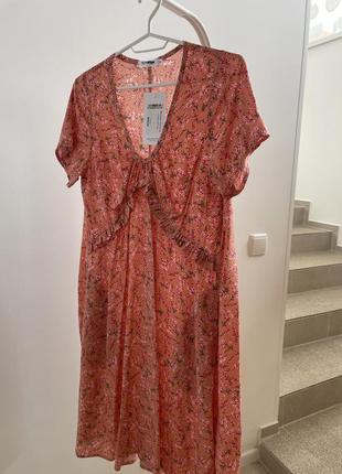 Платье сарафан из штапеля