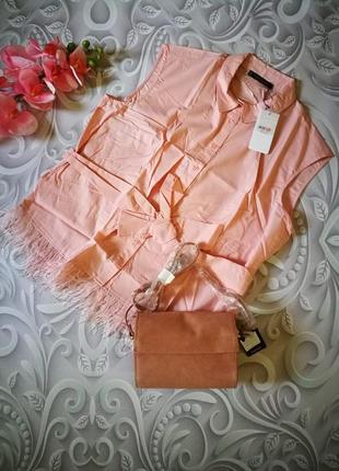 Рубашечка  mango с  перьями  50-52 6