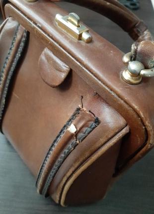 Винтажная мини сумочка ридикюль, саквояж под реставрацию3 фото