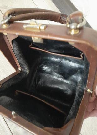 Винтажная мини сумочка ридикюль, саквояж под реставрацию6 фото