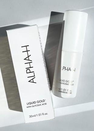 Alpha h liquid gold with glycolic acid кислотный тоник для лица1 фото