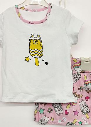 Комплект для девочки стрейч кулир 98,104,110,116