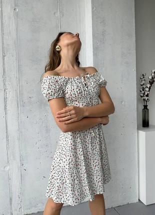 Невероятно легкое платье прованс. женское платье штапель4 фото