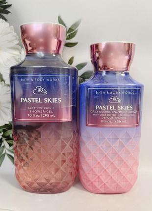 Набор лосьон + гель pastel skies от bath and body works1 фото