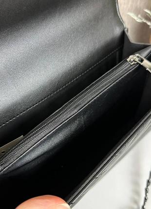 Модная женская сумочка клатч пинко стеганная, мини сумка в стиле pinko черная10 фото