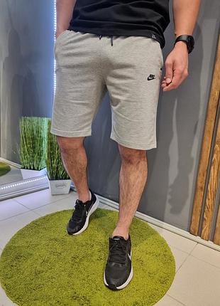 Мужские летние серые шорты nike сірі чоловічі шорти nike найк