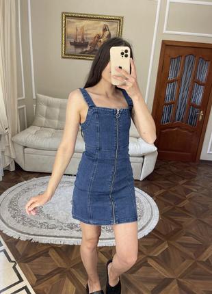 Джинсова сукня сарафан