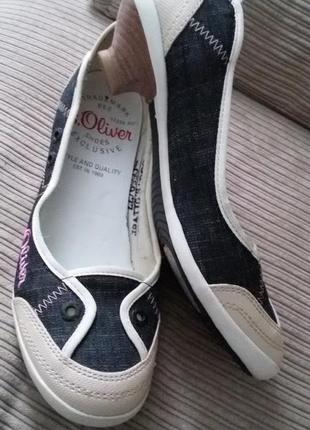 Сучасні оригінальні  літні туфлі s.oliver розмір 38