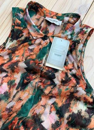 💙💛 sale розпродаж легка яскрава блуза сорочка без рукавів pull&bear5 фото