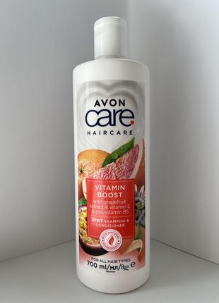 Avon care 2-в-1 шампунь-кондиционер для волос, 700мл.2 фото