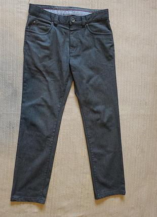 Вузькі сірі меланжеві джинси aw. dunmore prestige stretch jeans шотландія 32/30 р.