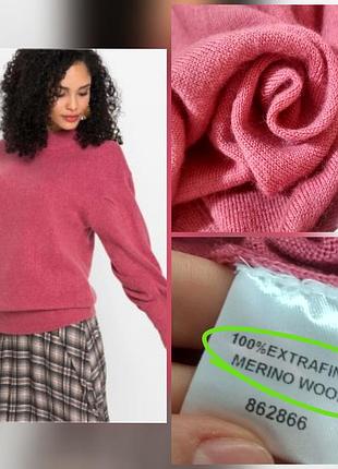 Фирменная шерстяная водолазка оверсайз 100% шерсть мериносасупер качество!!!