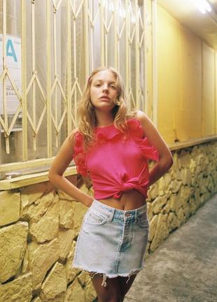 Джинсова юбка zara