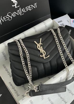 Сумка у стилі yves saint laurent college black dot