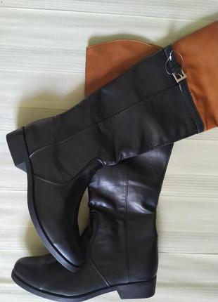 Сапоги высокие стильные