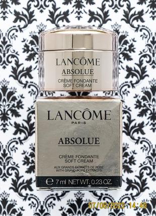 Восстанавливающий осветляющий крем lancome absolue soft cream with grand rose extracts1 фото