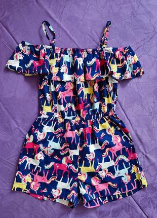 Комбінезон ромпер на дівчинку розмір  5-6 років (110-116)