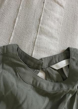 Натуральная 100% вискозная блуза h&amp;m 🌿 как zara, mango6 фото