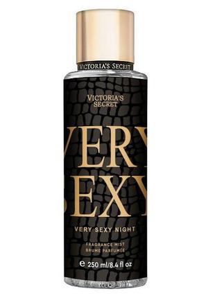 Парфюмированный спрей для тела victoria’s secret very sexy night 250 мл