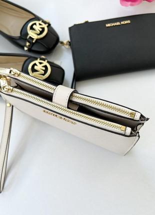 Кошелек женский michael kors jet set travel lg double zip wrstlt оригинал3 фото