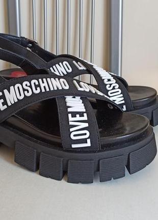 Босоніжки love moschino, 39-40р.5 фото