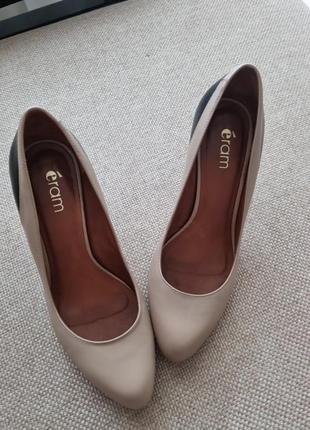 Кожаные туфли лодочки eram