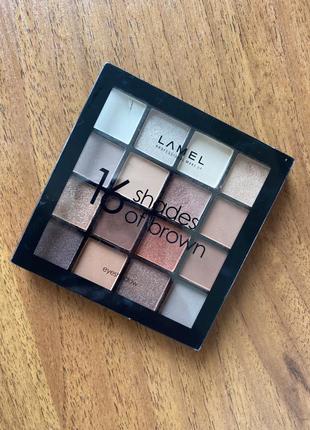 Палетка тіней 16 shades of brown2 фото