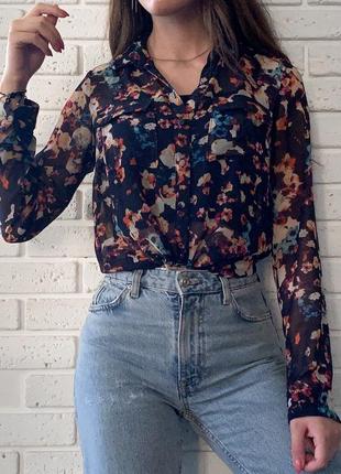 Сорочка, блузка в квіточку tommy hilfiger