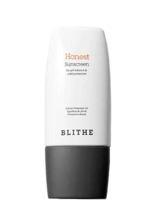 Солнцезащитный крем blithe uv protector honest sunscreen for ph balance & mild protectiction spf50+ pa++++50мл