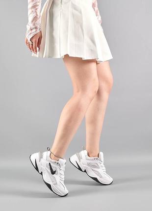Жіночі кросівки nike m2k tekno white black essential,стильне та зручне жіноче взуття4 фото