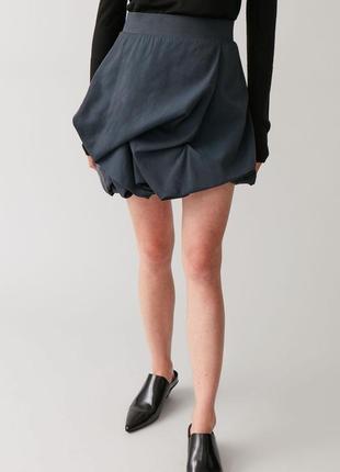 Юбка cos gathered mini skirt / 40