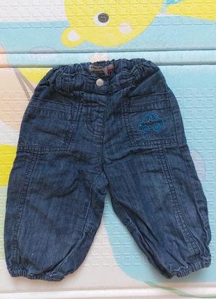 Легенькі літні джинси штани 74 см 6-9 м1 фото