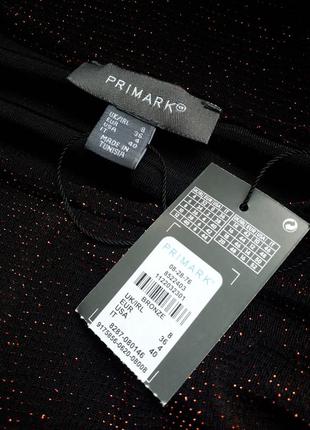 Вечернее платье с металлической бронзовой нитью  primark ( размер 34-36)6 фото