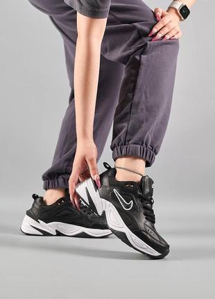Жіночі кросівки nike m2k tekno black white,стильне та зручне жіноче взуття2 фото