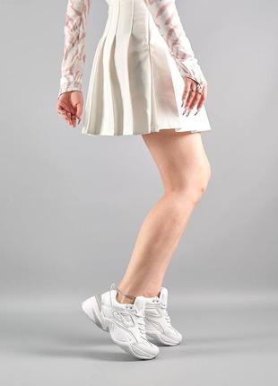 Жіночі кросівки nike m2k tekno all white,стильне та дуже зручне жіноче взуття3 фото