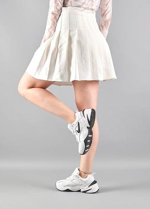 Жіночі кросівки nike m2k tekno all white black,стильне та зручне жіноче взуття5 фото