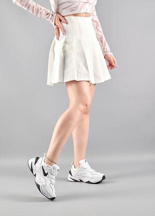 Жіночі кросівки nike m2k tekno all white black,стильне та зручне жіноче взуття9 фото