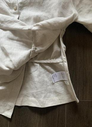 Элегантная блуза из натурального льна р. s6 фото