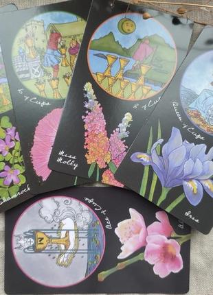 Гадальні карти таро lieber florum tarot таро райдера-уейта квіткове розмір стандартний4 фото