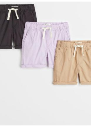 Стильні та практичні легкі бавовняні шортики шорти для дівчинки  h&m (сша)
