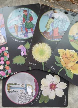 Гадальні карти таро lieber florum tarot таро райдера-уейта квіткове розмір стандартний8 фото