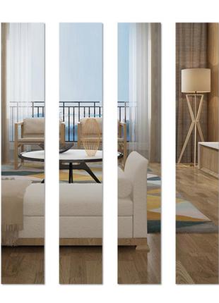 Дзеркало декоративна плівка 50×100 см срібло