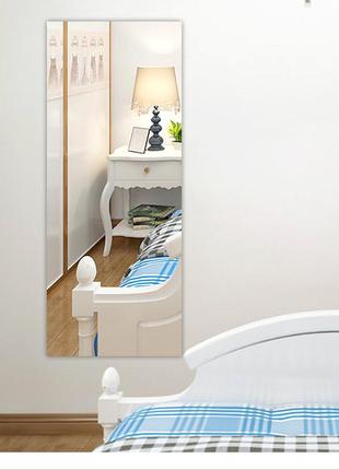 Дзеркало декоративна плівка 50×100 см срібло