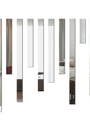 Дзеркало декоративна плівка 50×100 см срібло