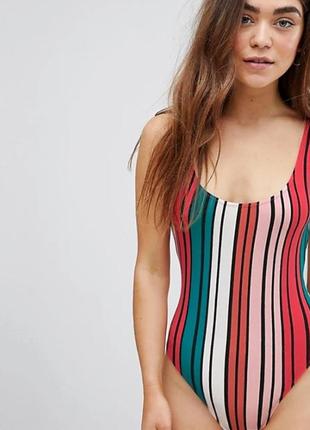 Боді майка в смужку bershka розмір s