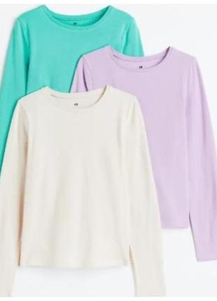 Трикотажний реглан лонгослив кофта для дівчинки h&m сша