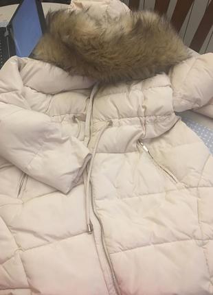 Курточка- пуховик зимняя с капюшоном на молнии.6 фото